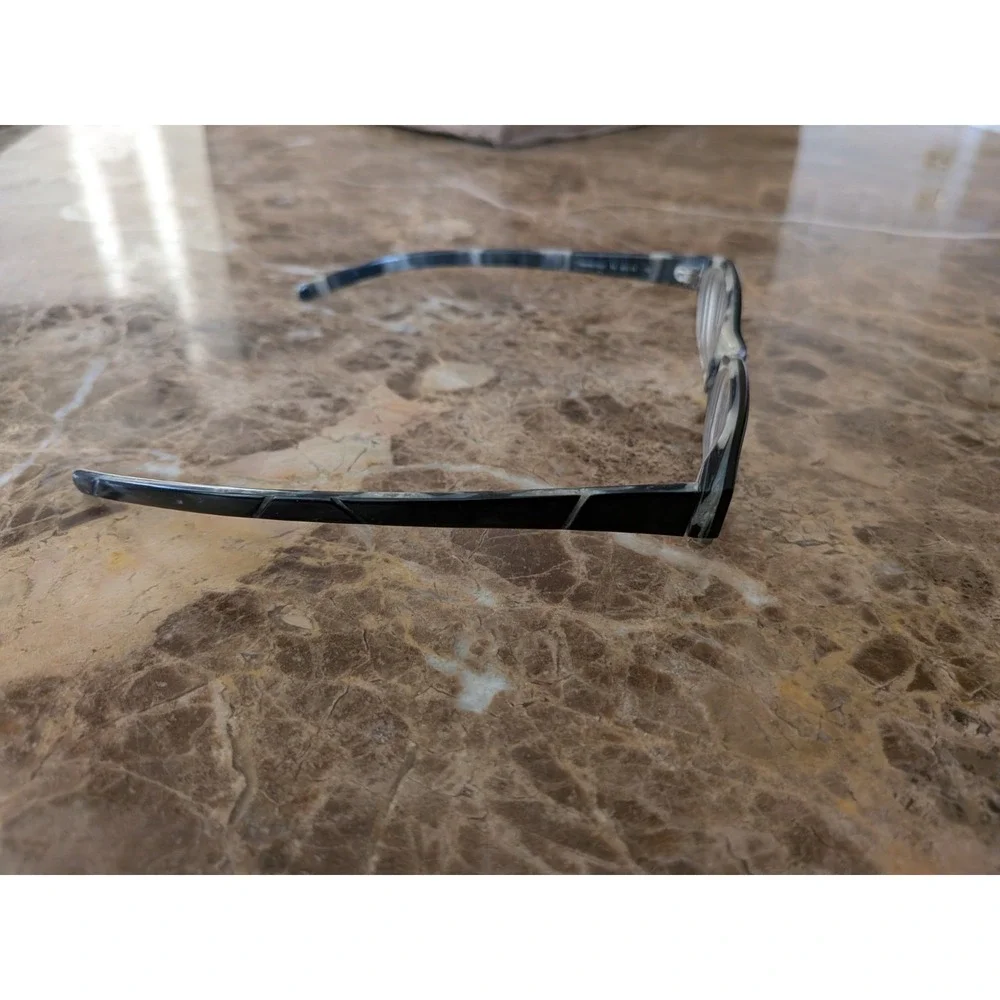 Calvin Klein Collection 672 Italy Black Marble Eyeglasses Frames 50mm 15mm 135mm